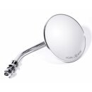 Round classic small mirror 3" Chrom for Harley Davidson Chopper Old School