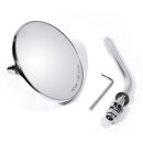 Round classic small mirror 3" Chrom for Harley Davidson Chopper Old School