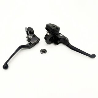 Griffarmaturen Set Lenkerarmaturen Schwarz für Harley XL Dyna Softail 96-05