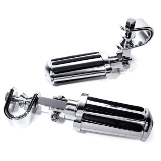 Sturzbügel-Fußrasten-Set B-Ware Chrom Highway Pegs Motorschutzbügel Cruiser Universal