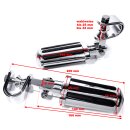 Sturzbügel-Fußrasten-Set B-Ware Chrom Highway Pegs Motorschutzbügel Cruiser Universal
