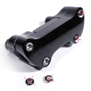 2" Riser Schwarz B-Ware f. Harley-Davidson Gerade kurz Lenkerbefestigung Erhöhung -2017